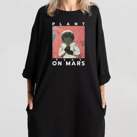 Short dress “Plant Peas On Mars” Dresses  - 6