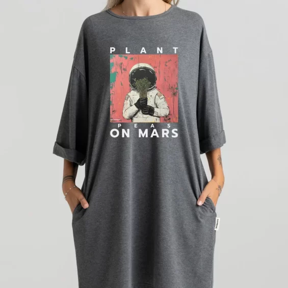 Short dress “Plant Peas On Mars” Dresses  - 10