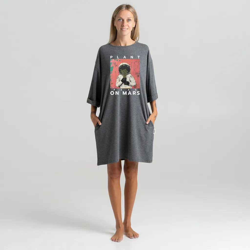 Short dress “Plant Peas On Mars” Dresses  - 9