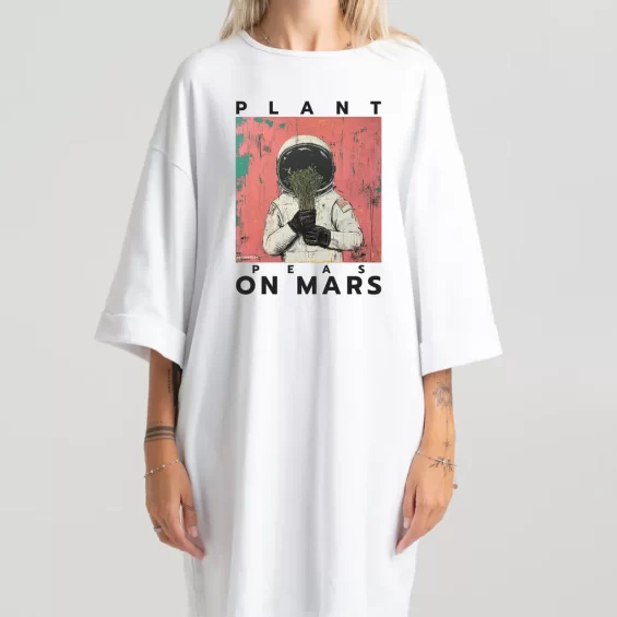 Short dress “Plant Peas On Mars” Dresses  - 2
