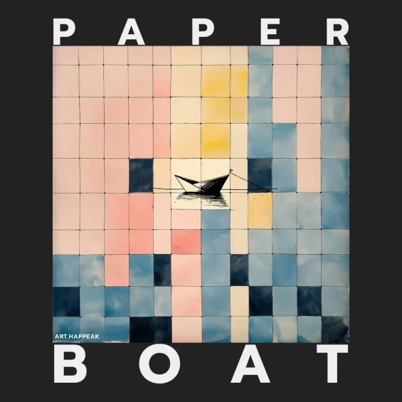 Short dress “Paper Boat” Dresses  - 7