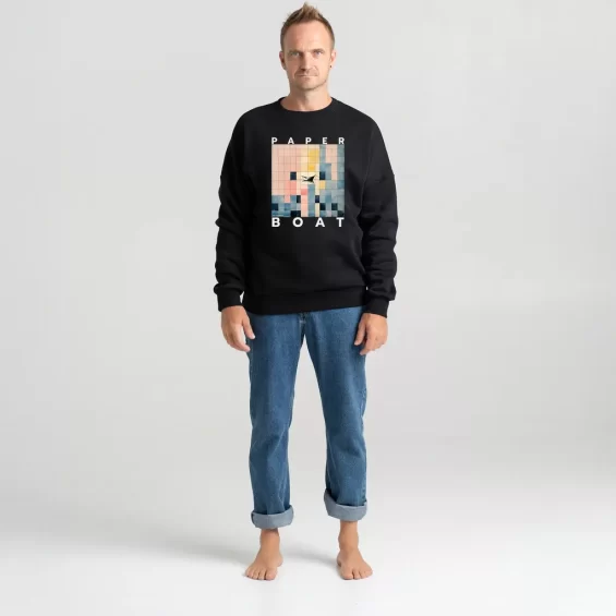 Unisex Sweatshirt “Paper Boat” Sweatshirts  - 5