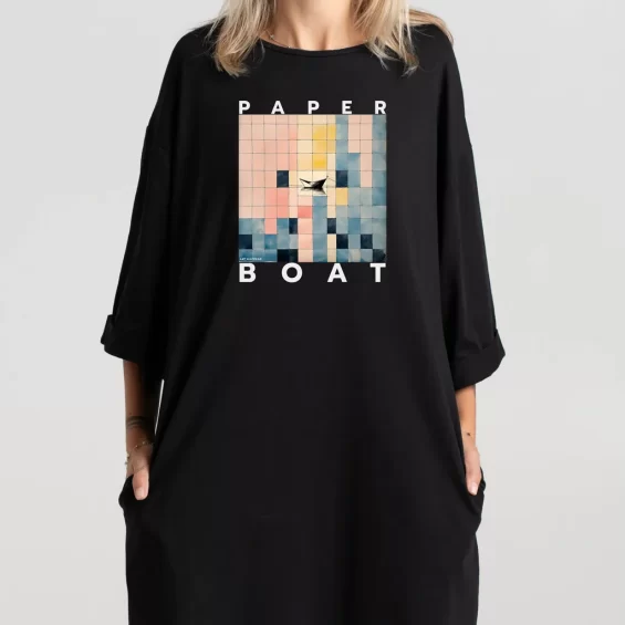 Short dress “Paper Boat” Dresses  - 6