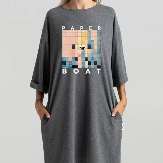 Short dress “Paper Boat” Dresses  - 10