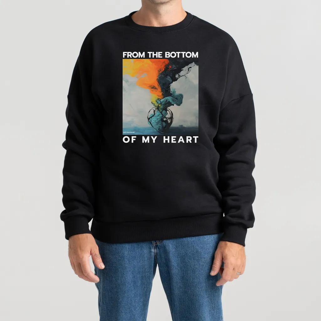 Unisex Sweatshirt “From The Bottom Of My Heart” Sweatshirts  - 4