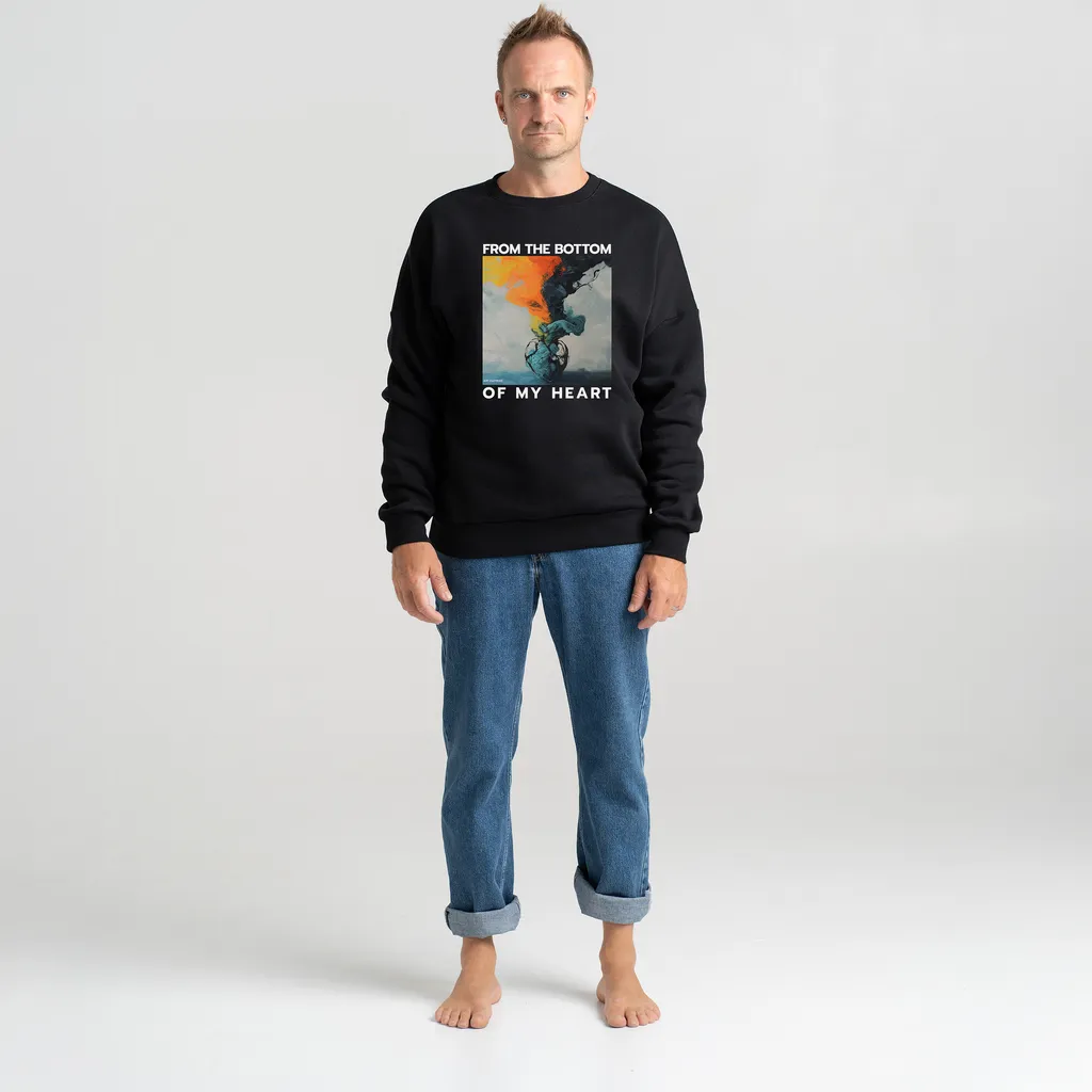 Unisex Sweatshirt “From The Bottom Of My Heart” Sweatshirts  - 5