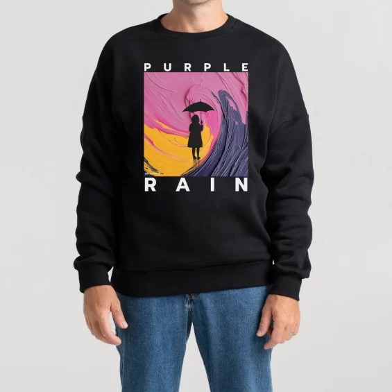 Unisex Sweatshirt “Purple Rain” Sweatshirts  - 2
