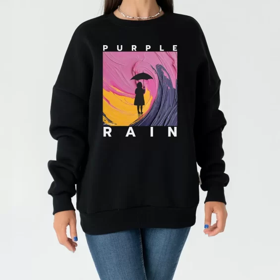 Unisex Sweatshirt “Purple Rain” Sweatshirts  - 5