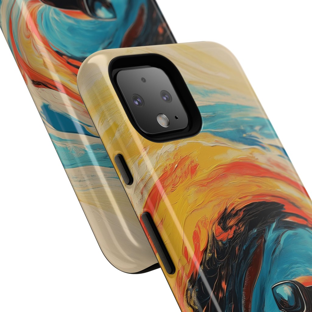 Phone Case – Curious Flamingo Abstract - 2 Phone Case – Curious Flamingo Abstract - 2