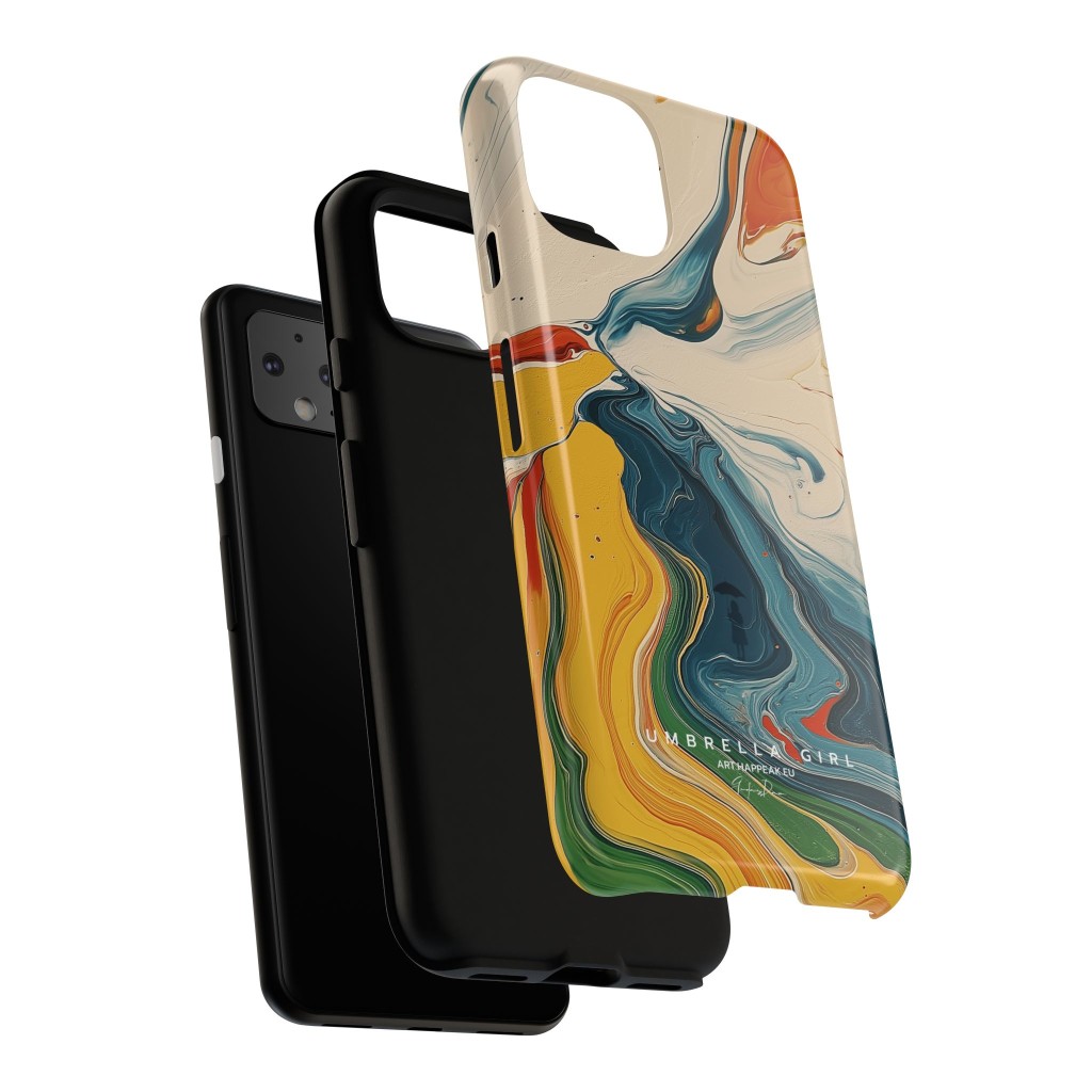 Phone Case – Umbrella Girl Abstract  - 3