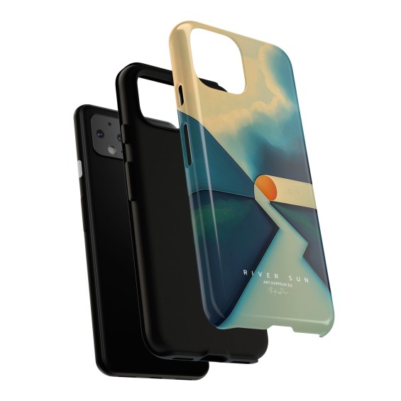 Phone Case – River Sun Abstract - 3 Phone Case – River Sun Abstract - 3