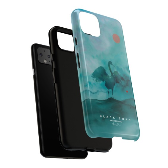 Phone Case – Black Swan Abstract  - 3