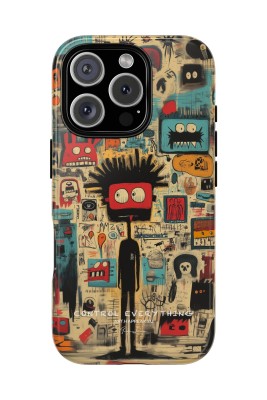 Control Everything phone case featuring expressive abstract character artwork