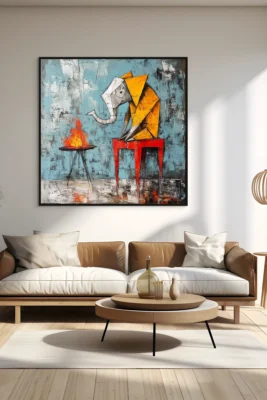 Canvas "Folding Warmth"