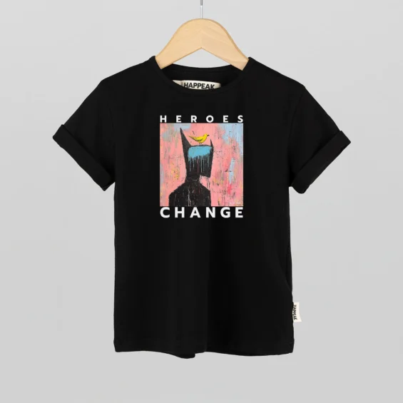 Kids T-shirt “Heroes Change” Kids t-shirts  - 2