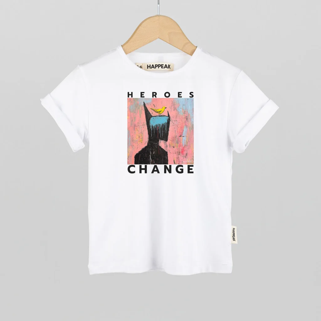 Kids T-shirt “Heroes Change” Kids t-shirts  - 1