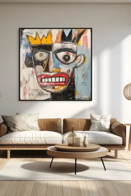 Canvas "King of Chaos" Crowned not by order, but by glorious disaster. This design is for the ones who thrive in the mess, rule the mayhem, and somehow make it all look intentional. Long live the beautifully disorganized!