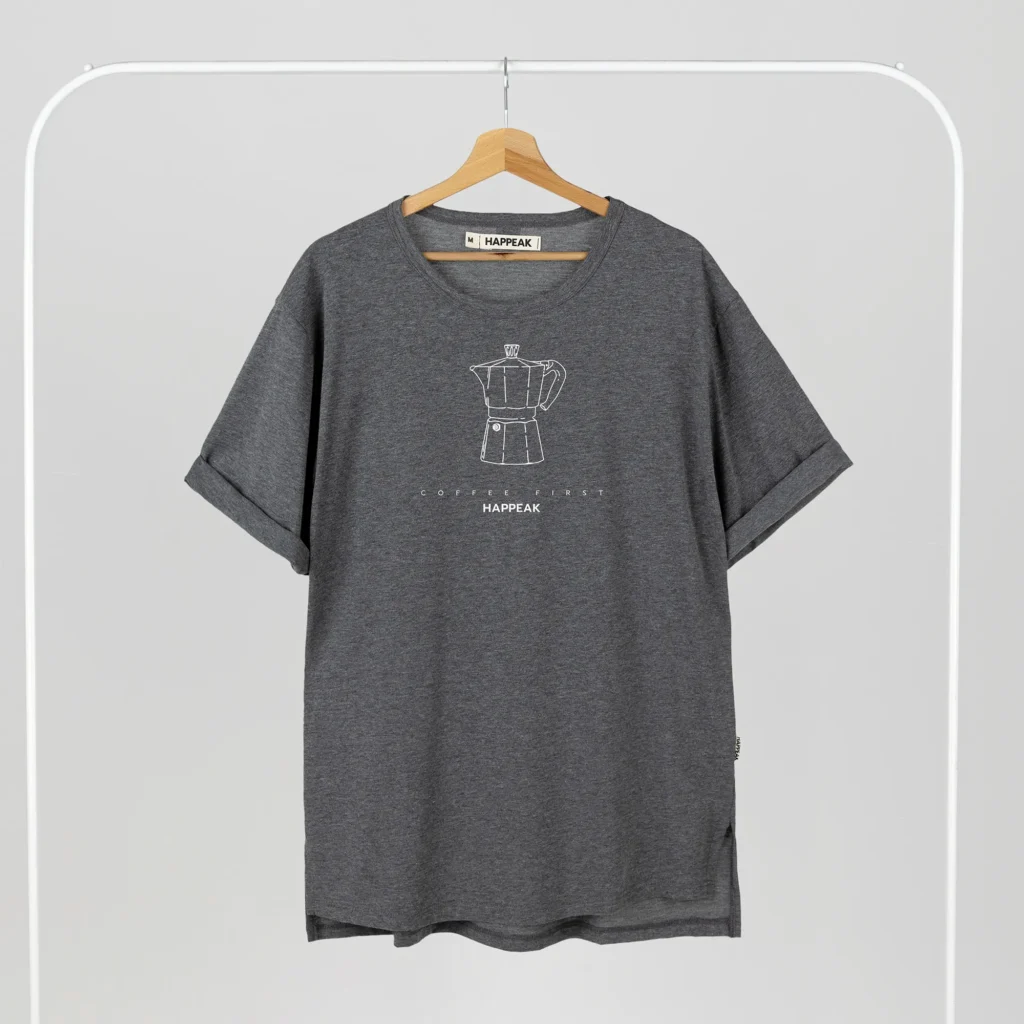 Unisex T-shirt “Coffee first” T-shirts - 3 Unisex T-shirt “Coffee first” T-shirts - 3