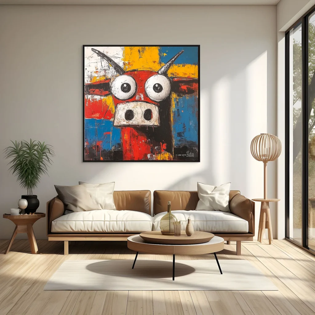 Canvas “A cow with dreams” Canvas  - 1