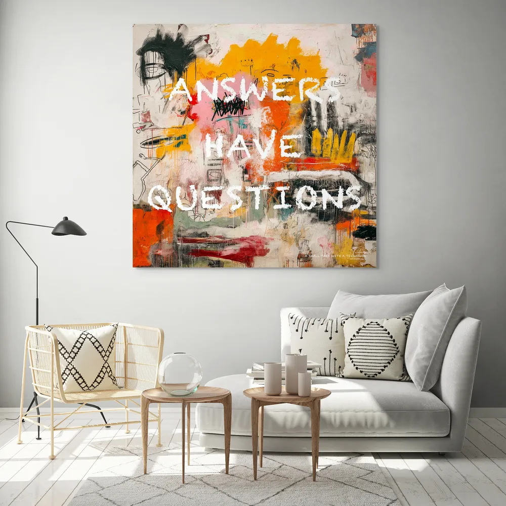 Canvas “Small talk with a teenager” Canvas  - 5