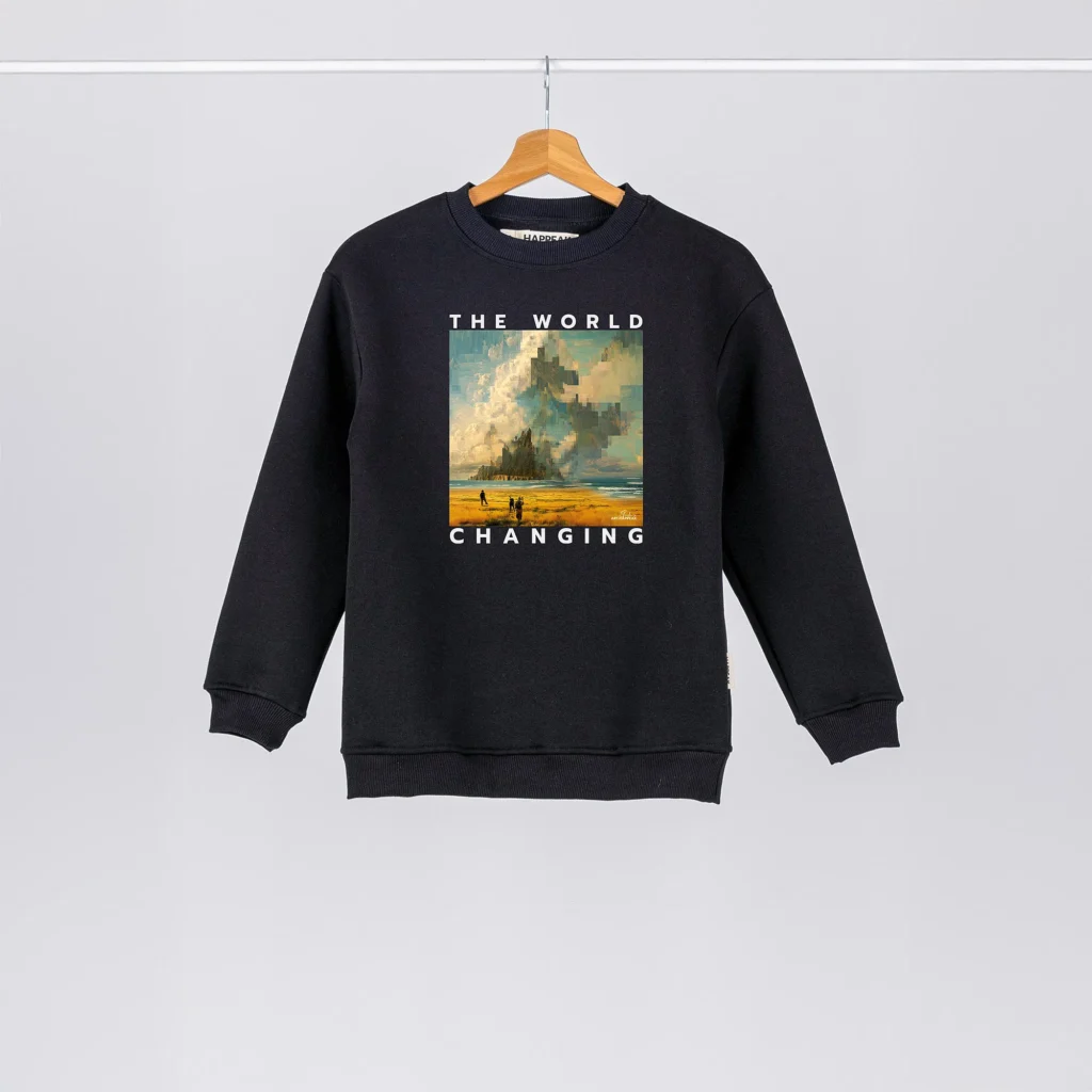 Kids Sweatshirt “The World Is Changing” Clothing  - 1