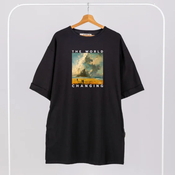 Short dress “The World Is Changing” Dresses - 2 Short dress “The World Is Changing” Dresses - 2