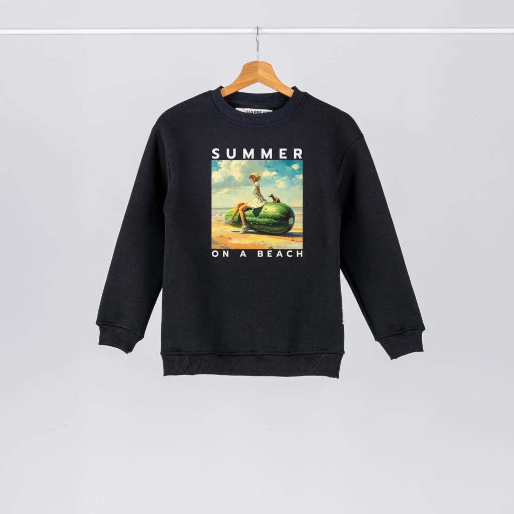 Kids Sweatshirt “Summer On A Beach” Kids Sweatshirts  - 1
