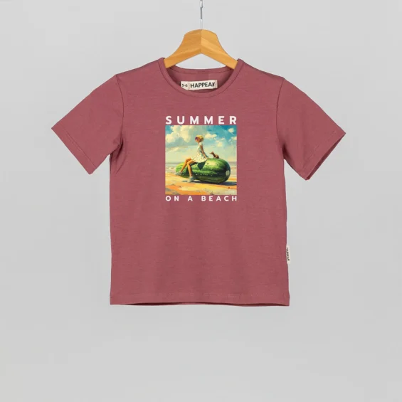 Kids T-shirt “Summer On A Beach” Clothing - 5 Kids T-shirt “Summer On A Beach” Clothing - 5