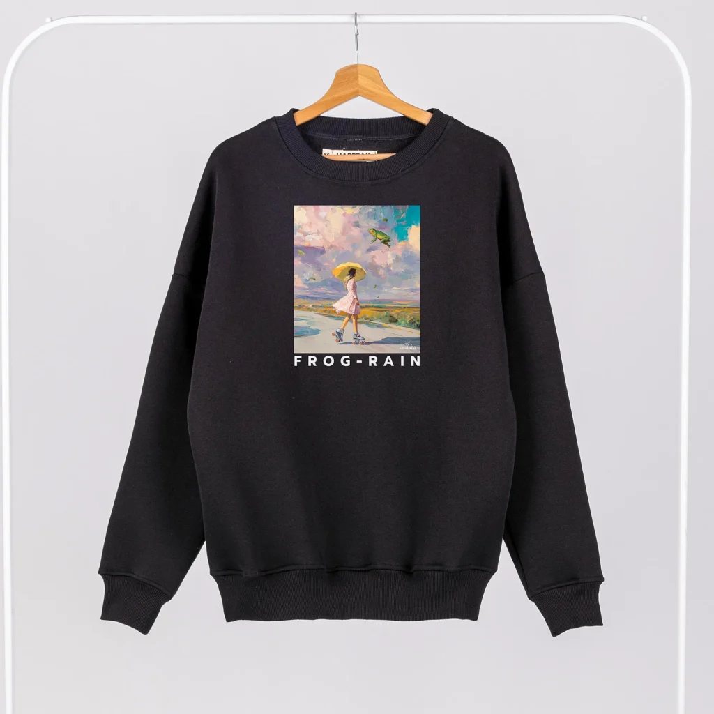 Unisex Sweatshirt “Frog Rain” Sweatshirts  - 1