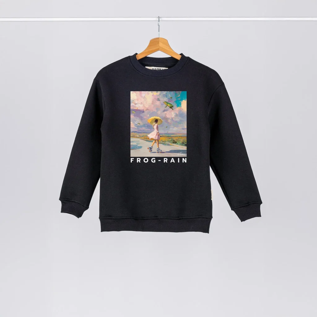 Kids Sweatshirt “Frog Rain” Clothing  - 1