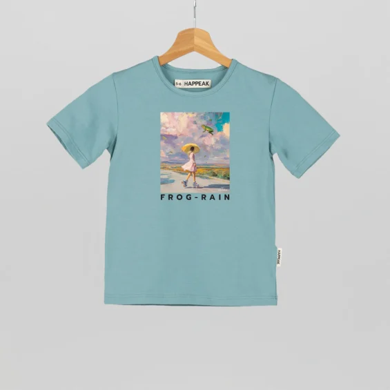 Kids T-shirt “Frog Rain” Clothing  - 5