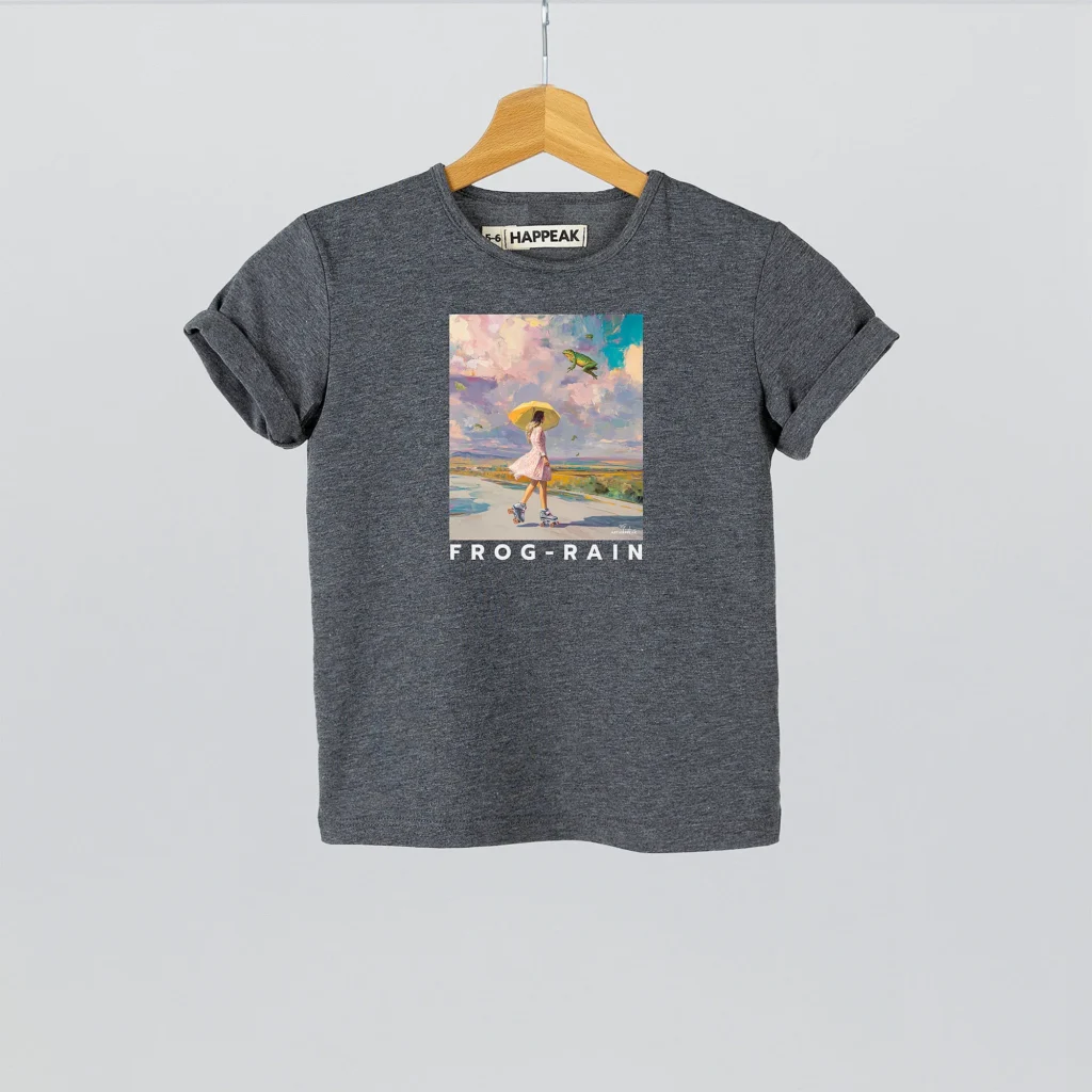 Kids T-shirt “Frog Rain” Clothing  - 1