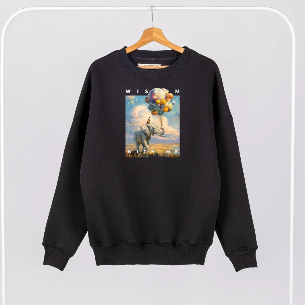 Unisex Sweatshirt “Wisdom With Me” Sweatshirts  - 1