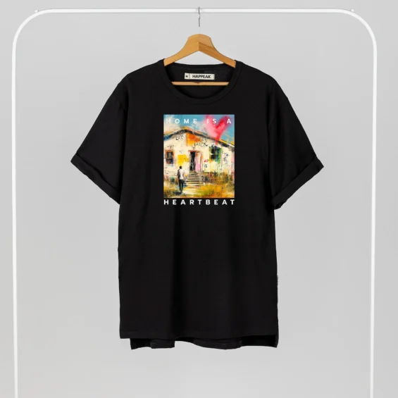 Unisex T-shirt “Home Is A Heartbeat” T-shirts  - 3