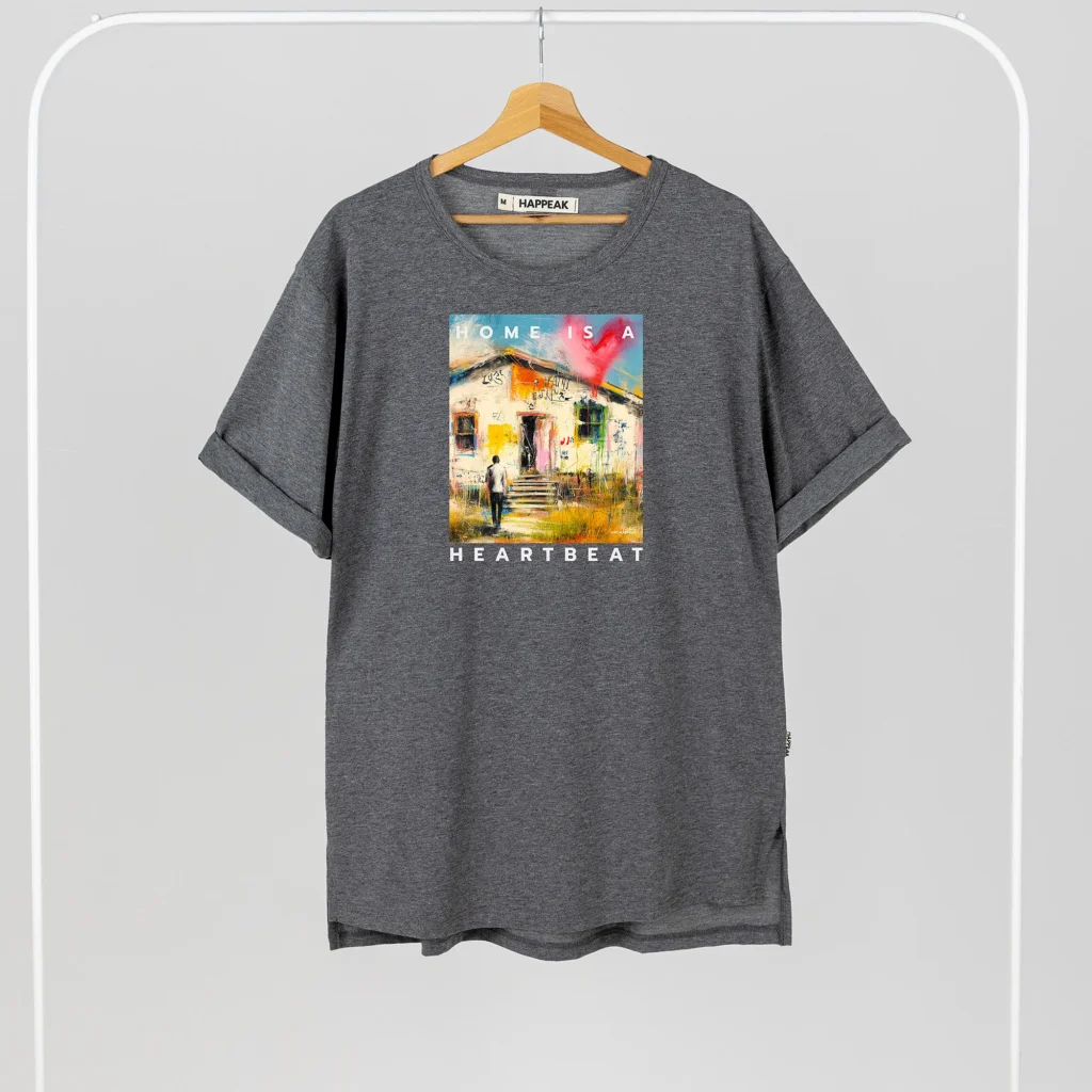 Unisex T-shirt “Home Is A Heartbeat” T-shirts  - 4