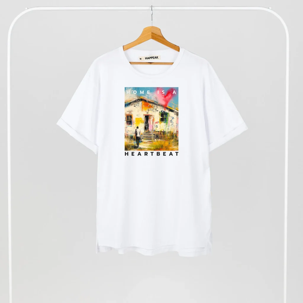 Unisex T-shirt “Home Is A Heartbeat” T-shirts  - 1