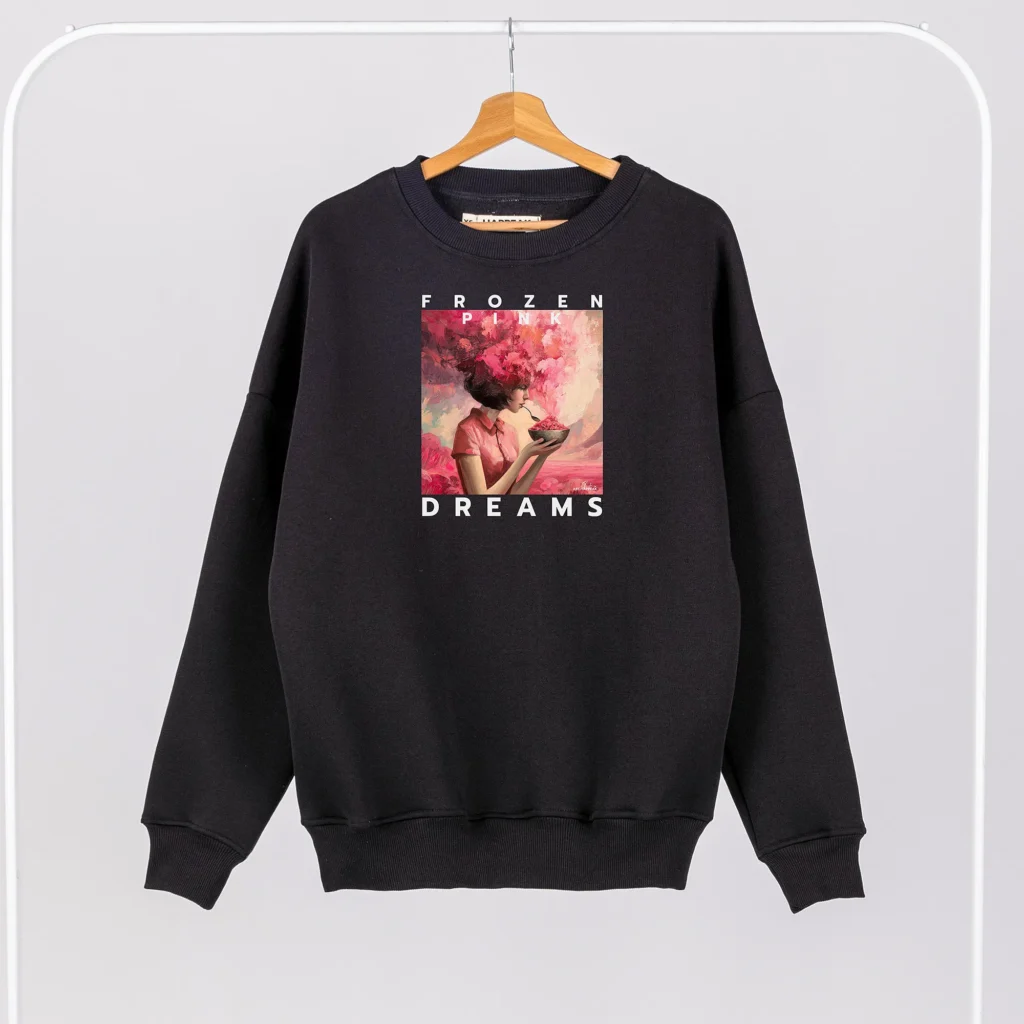 Unisex Sweatshirt “Frozen Pink Dreams” Sweatshirts  - 1