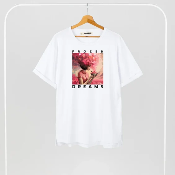 Unisex T-shirt “Frozen Pink Dreams” T-shirts  - 5