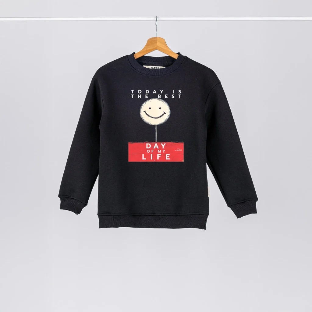 Kids Sweatshirt “Today Is The Best Day Of My Life” Clothing  - 1