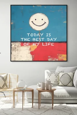 Canvas "Today is the best day of my life" “Today is the best day of my life" — a collection of moments stacked like treasured books on a worn shelf, each one whispering of possibility, joy, and the quiet magic found in ordinary light. It’s the heartbeat of now, unfolding perfectly, even if just for a breath.