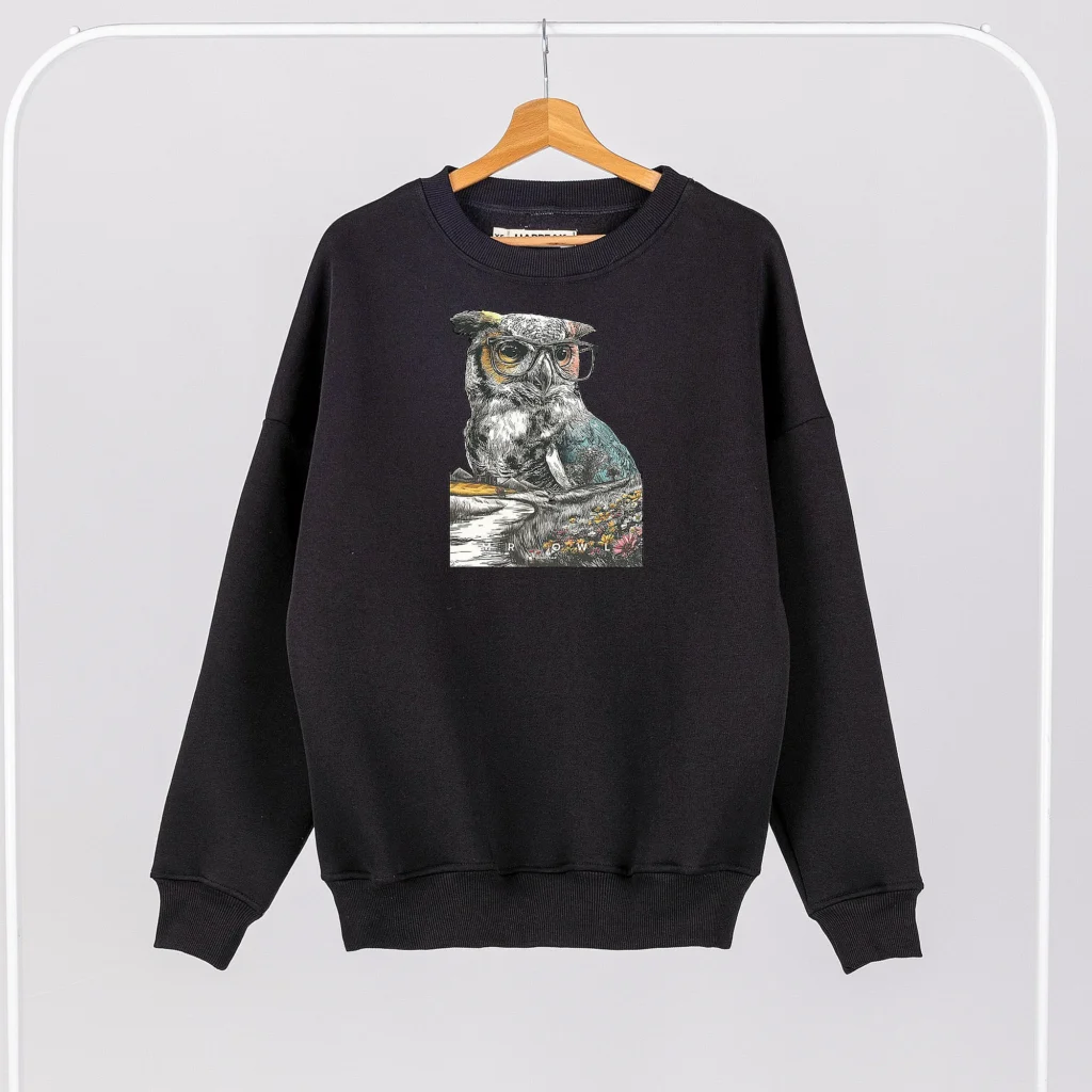 Unisex Sweatshirt “Mr Owl” Sweatshirts  - 1