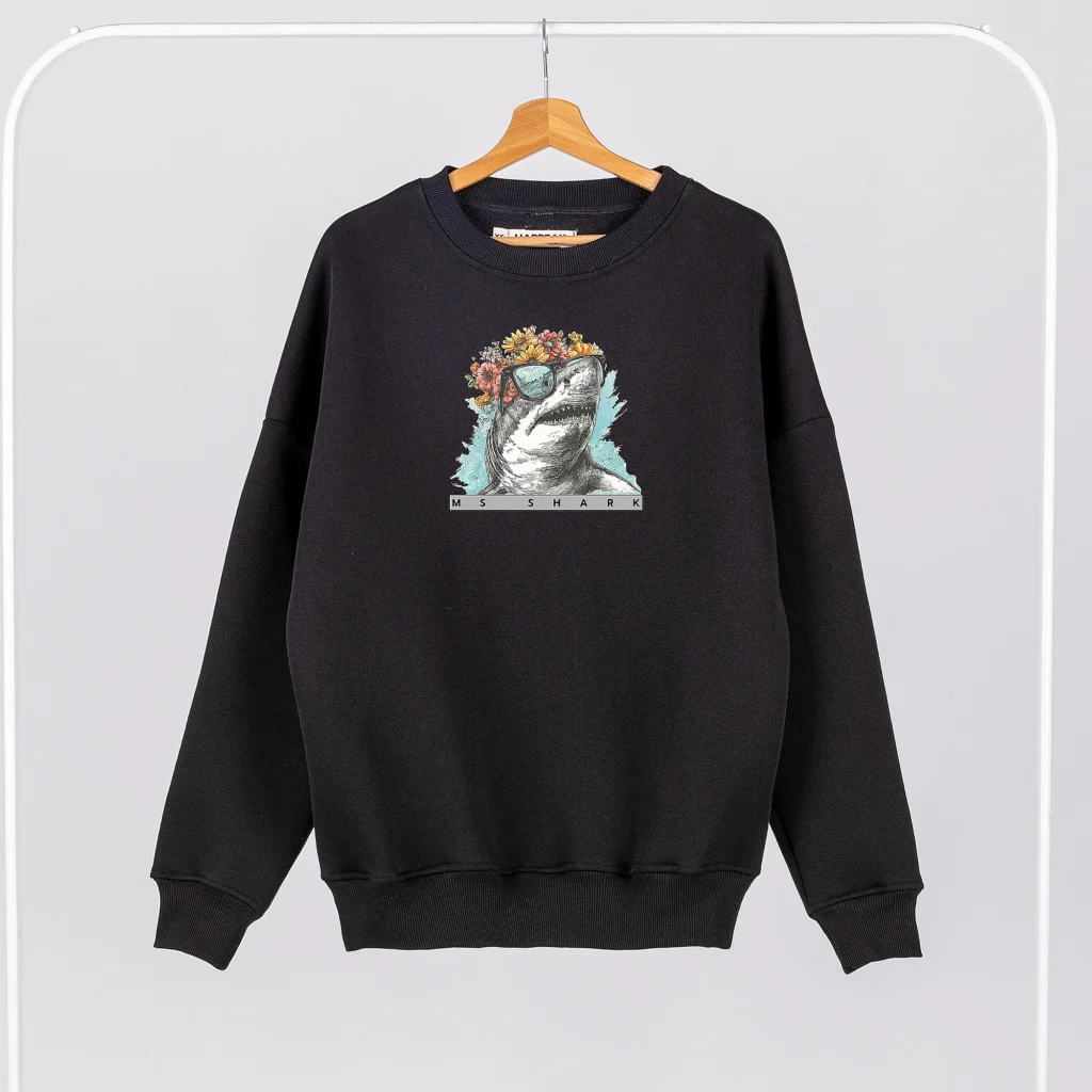 Unisex Sweatshirt “Ms Shark” Sweatshirts  - 1