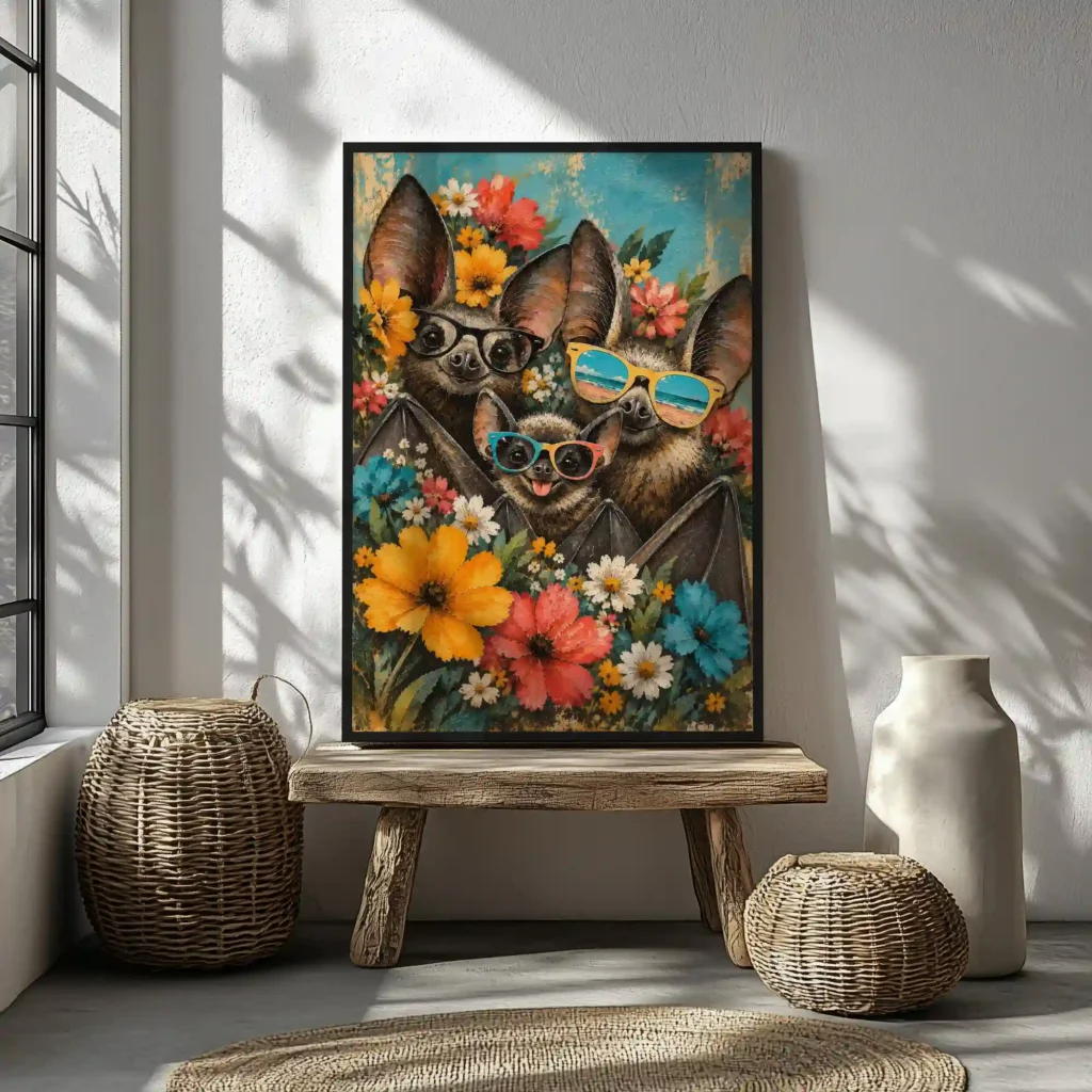 Bat family Canvas Canvas  - 1
