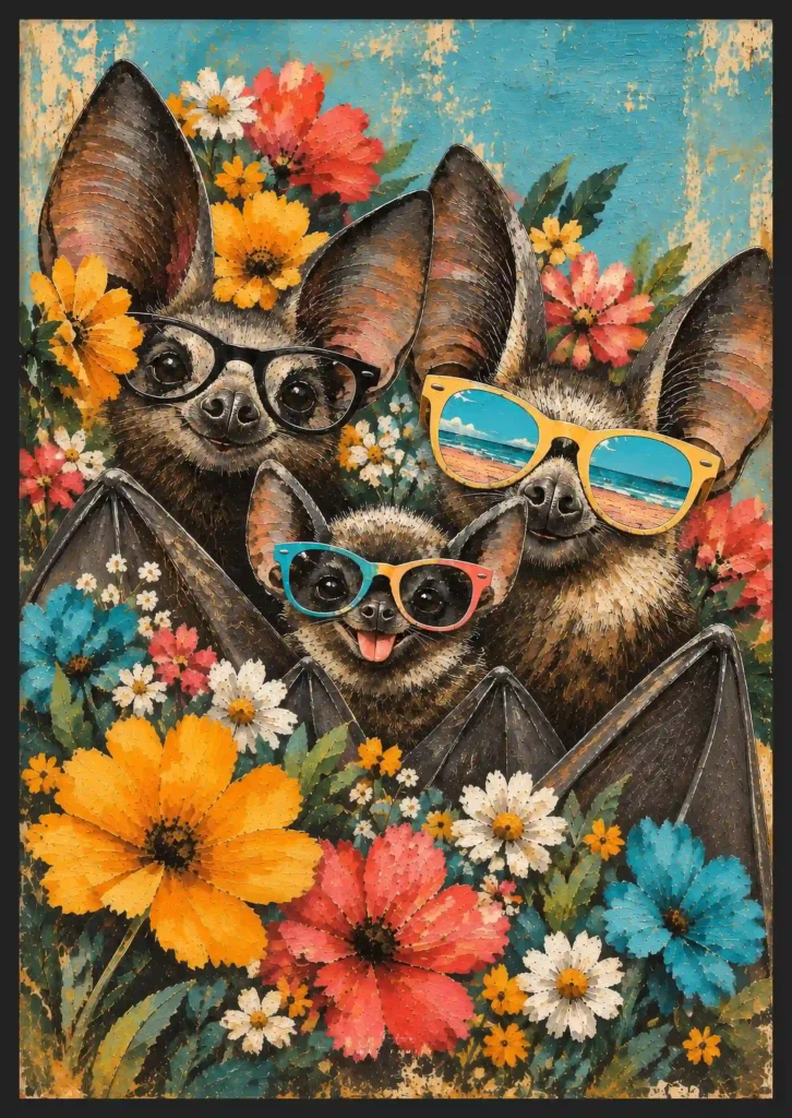 Bat family Canvas Canvas  - 2