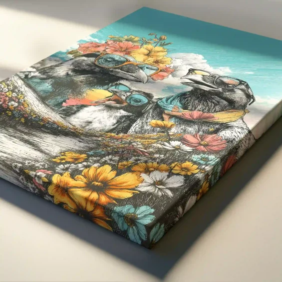 Canvas “Crow Family” Canvas  - 3