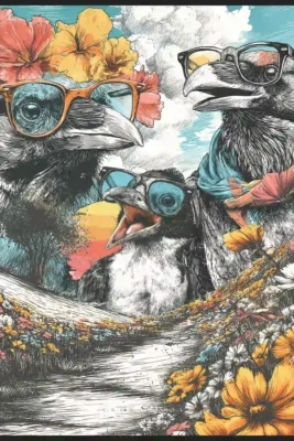Canvas The Crow Family
