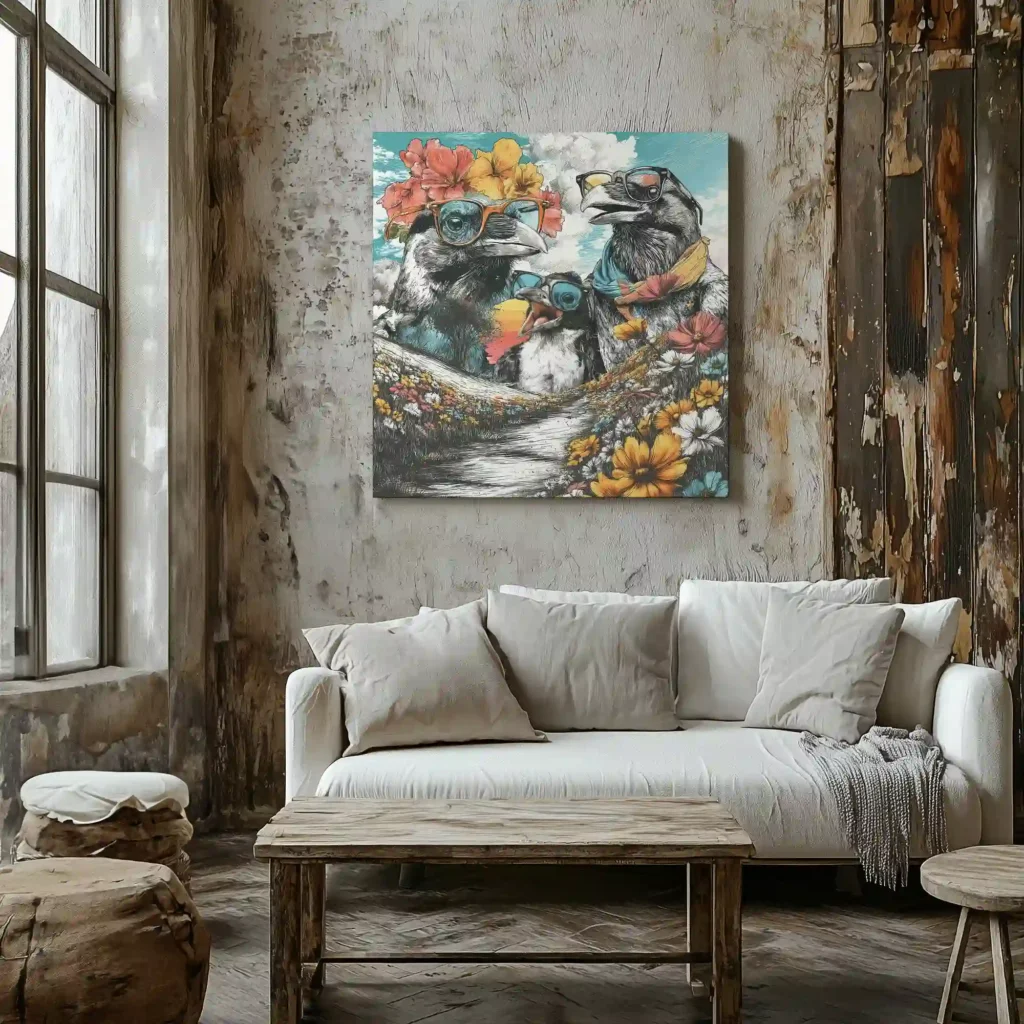 Canvas “Crow Family” Canvas  - 2