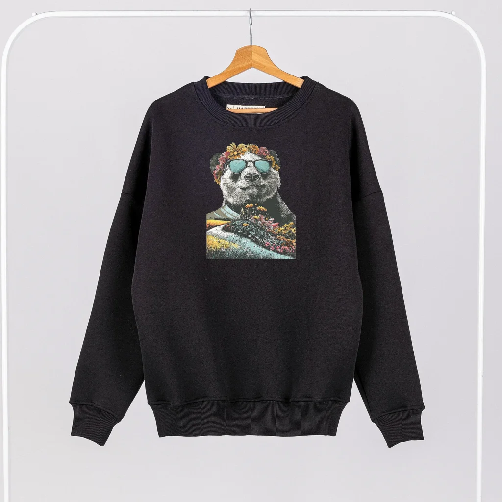 Unisex Sweatshirt “Ms Panda” Sweatshirts  - 1