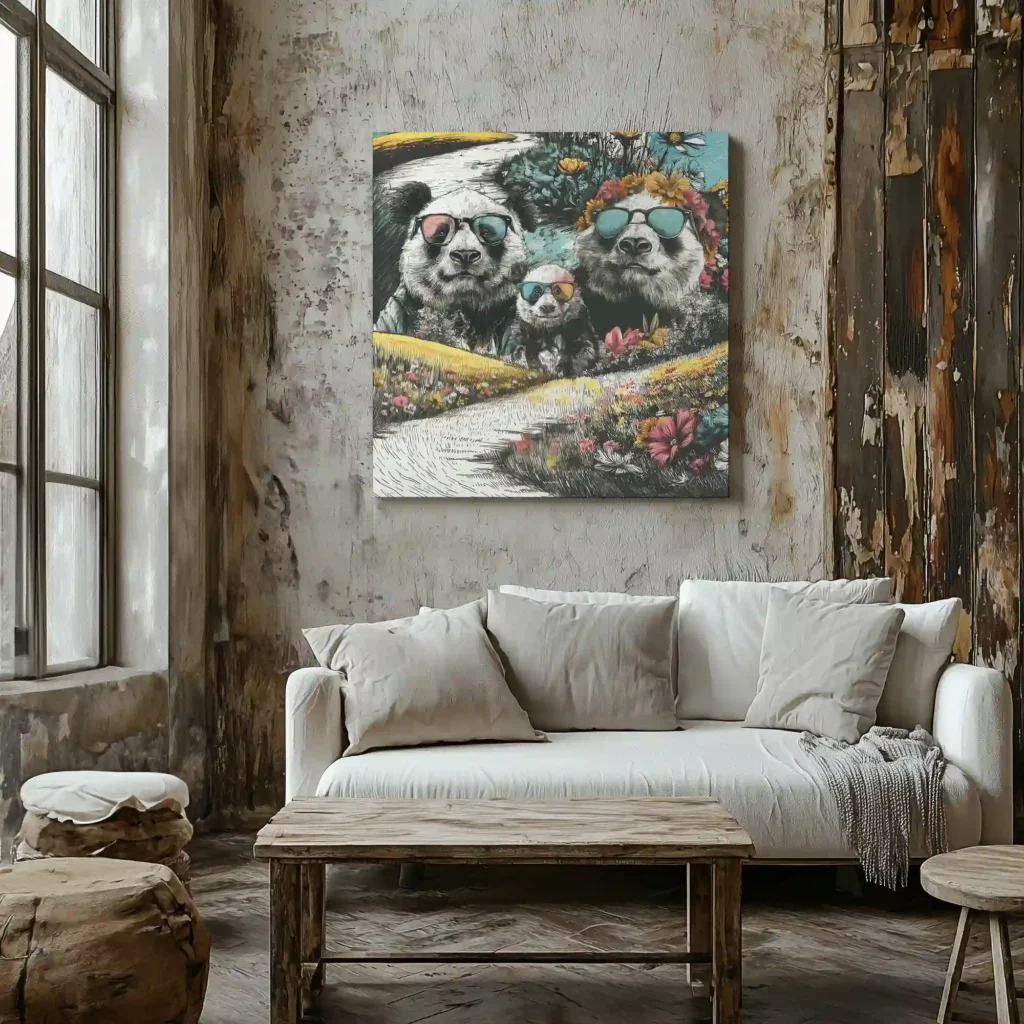 Canvas “Panda Family” Canvas  - 2