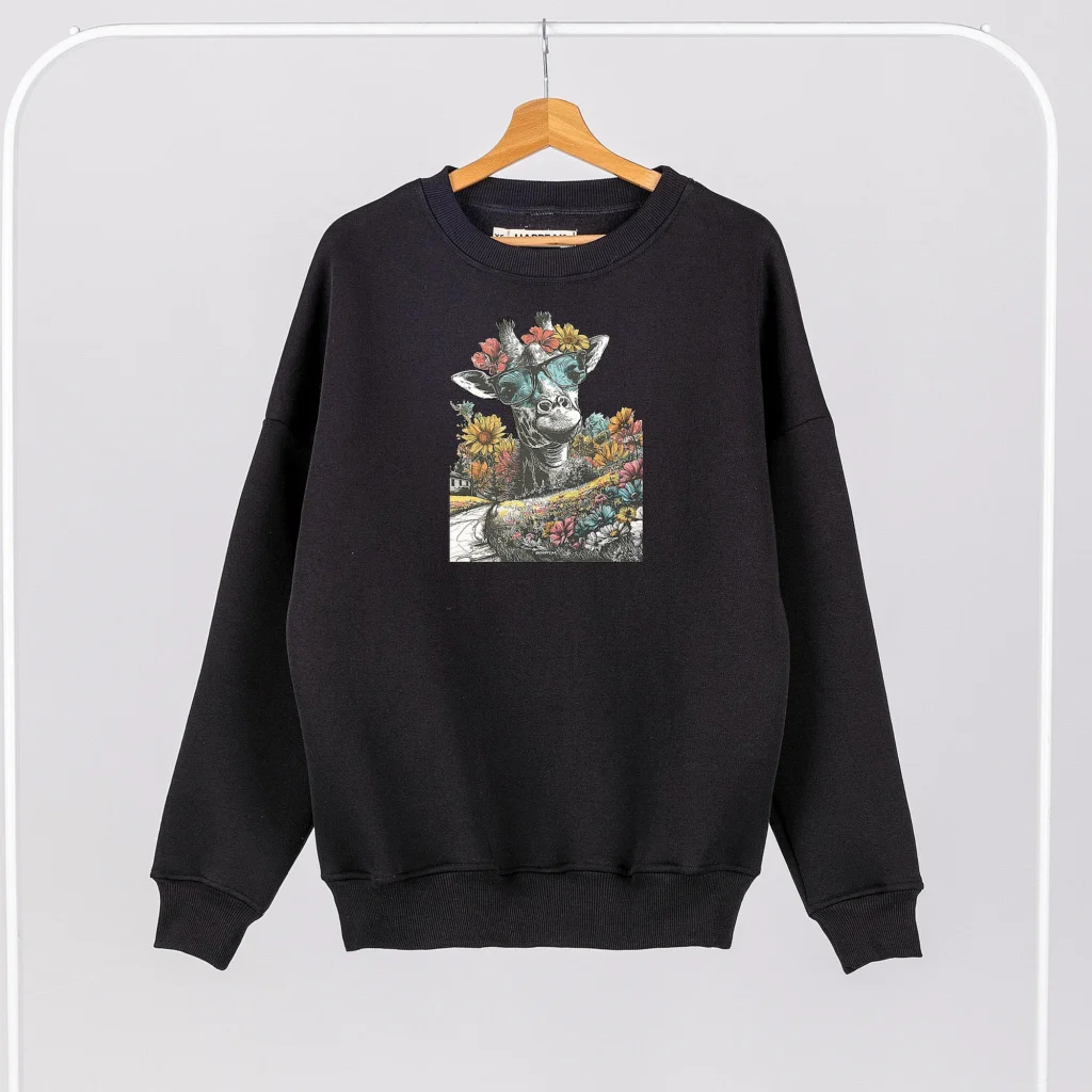 Unisex Sweatshirt “Ms Giraffe” Sweatshirts  - 1